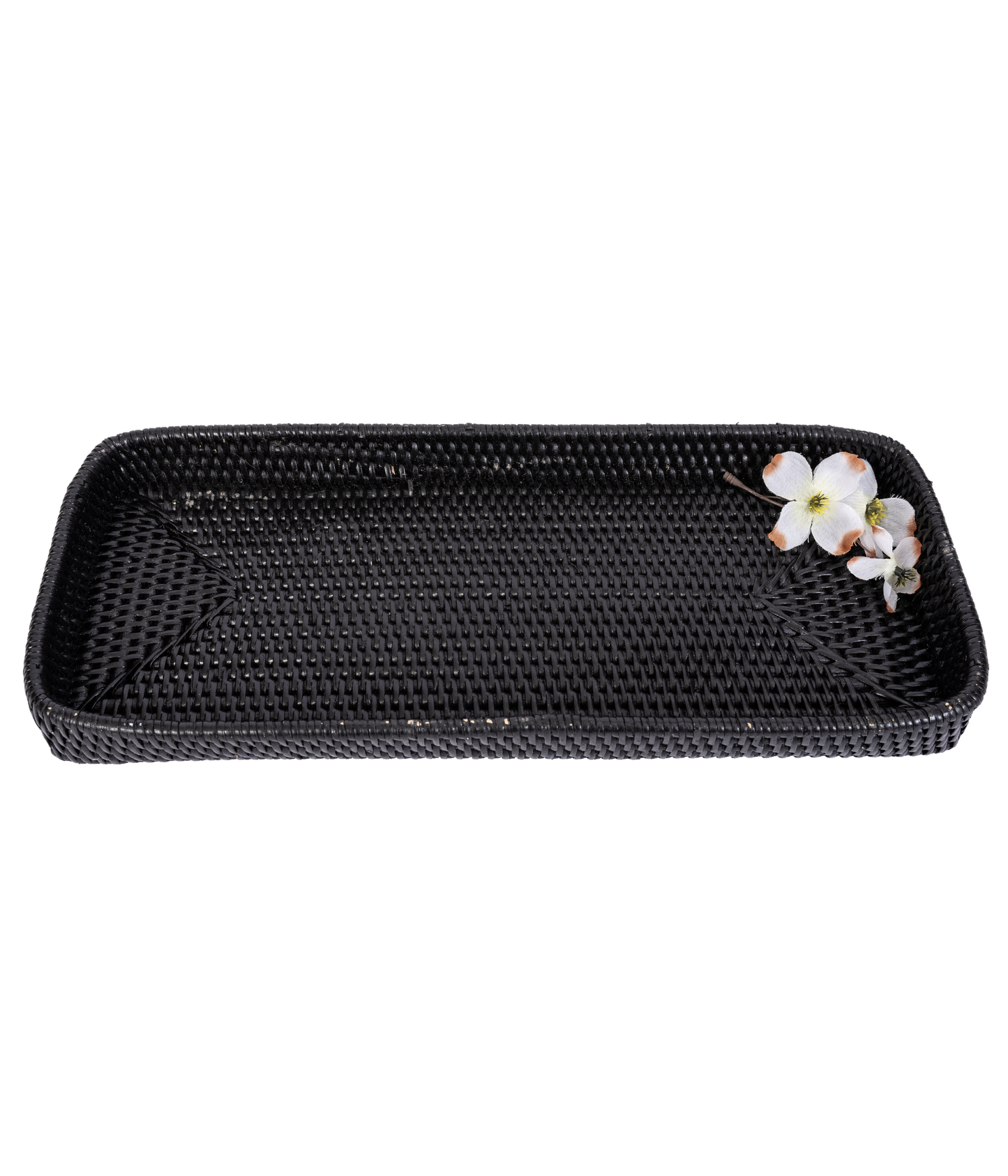 Rattan Rectangular Vanity Tray