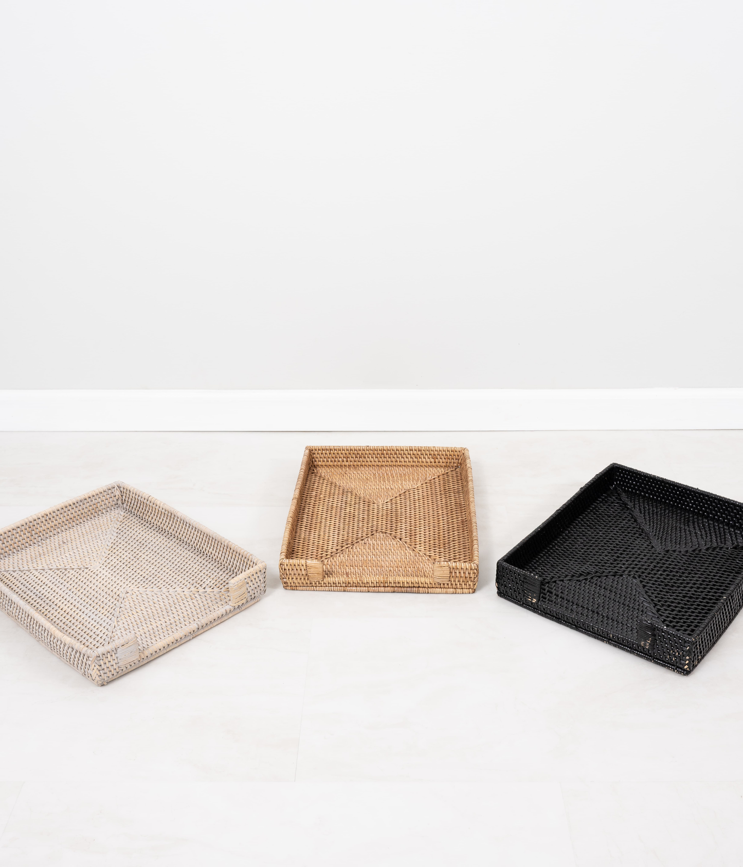 Rattan Paper Tray – Letter Size Office Organizer