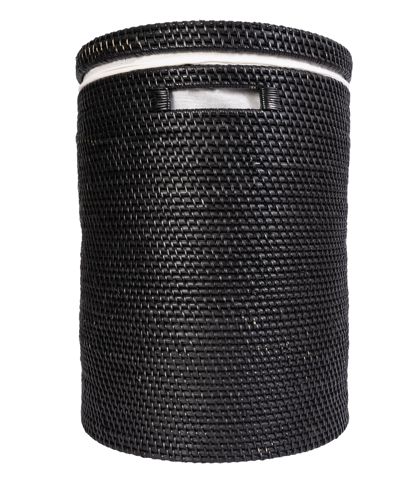 Round Rattan Laundry Hamper with Lid