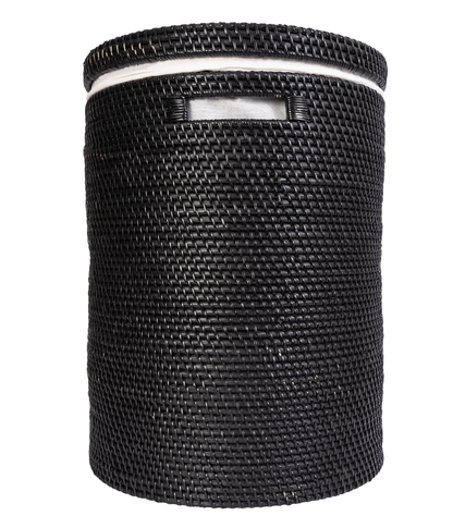 Round Rattan Laundry Hamper with Lid