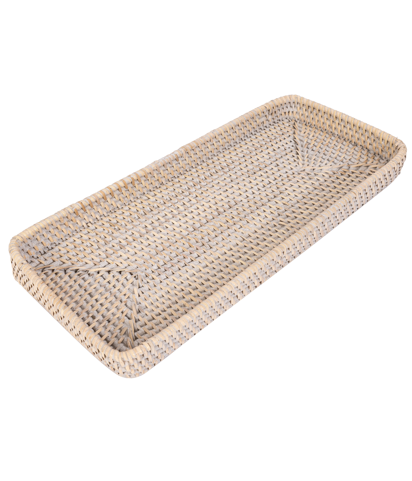 Rattan Rectangular Vanity Tray