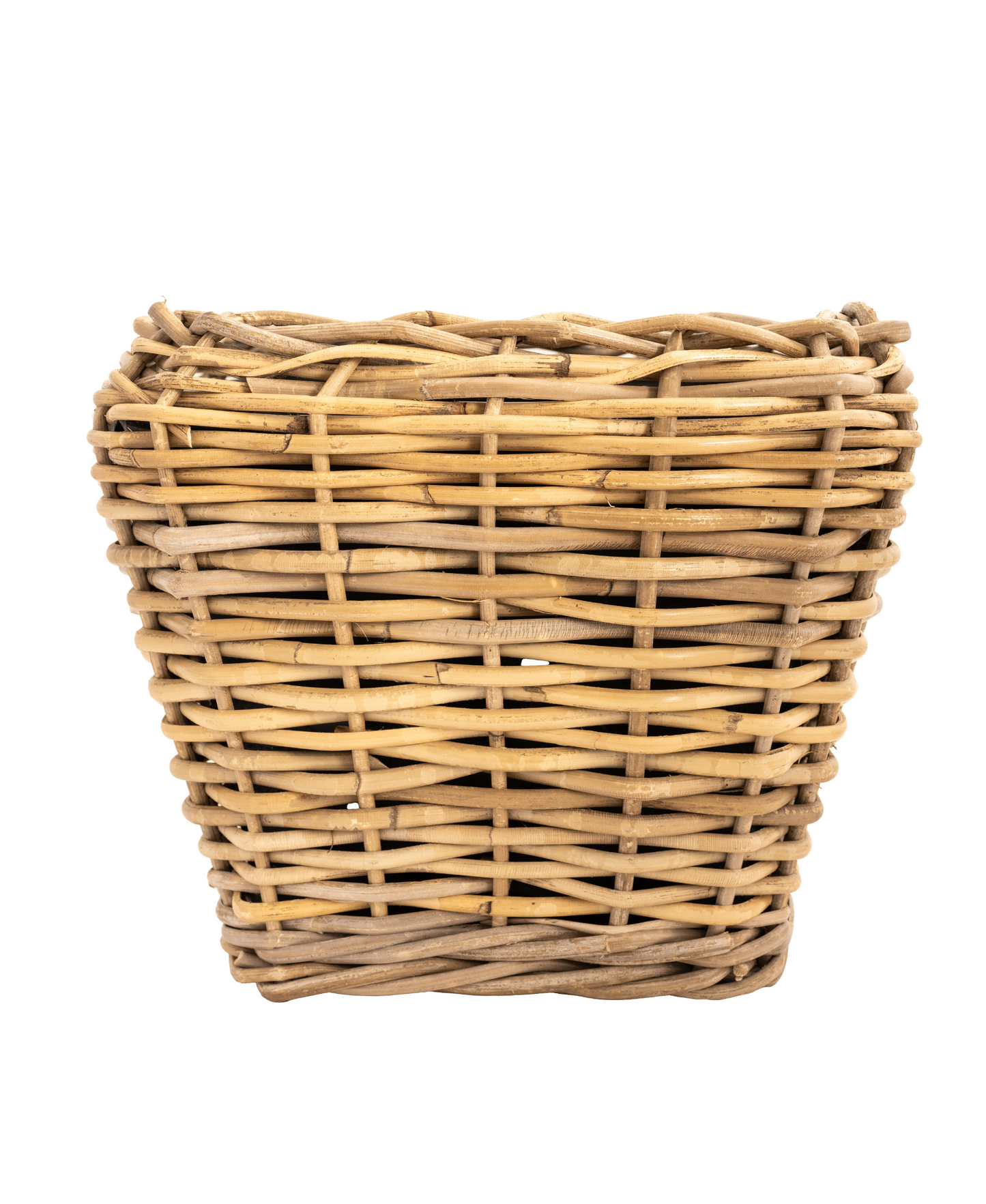 Square Tapered Rattan Planter with Plastic Liner