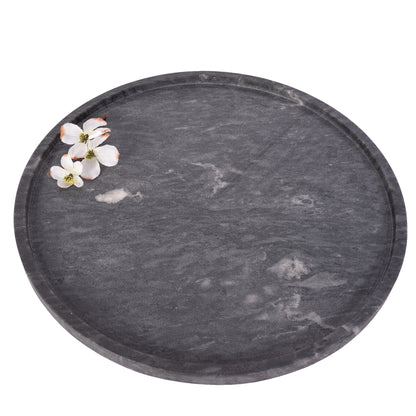 Round Marble Decorative Tray