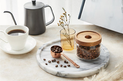 Round Marble Decorative Tray