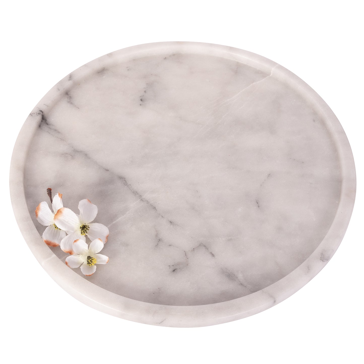 Round Marble Decorative Tray