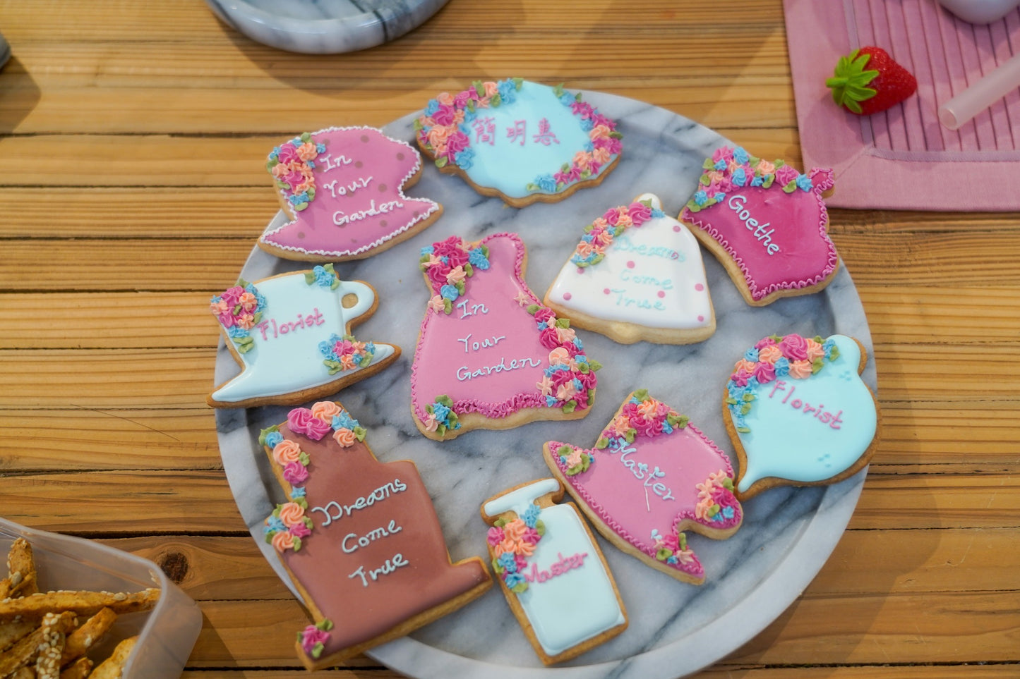 Round Marble Decorative Tray