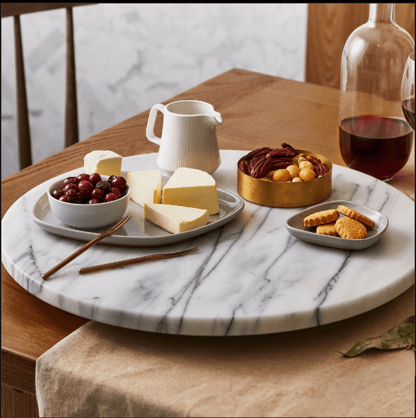 Marble Lazy Susan – Rotating Serving Tray