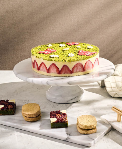 Round Marble Turntable - Tall Lazy Susan