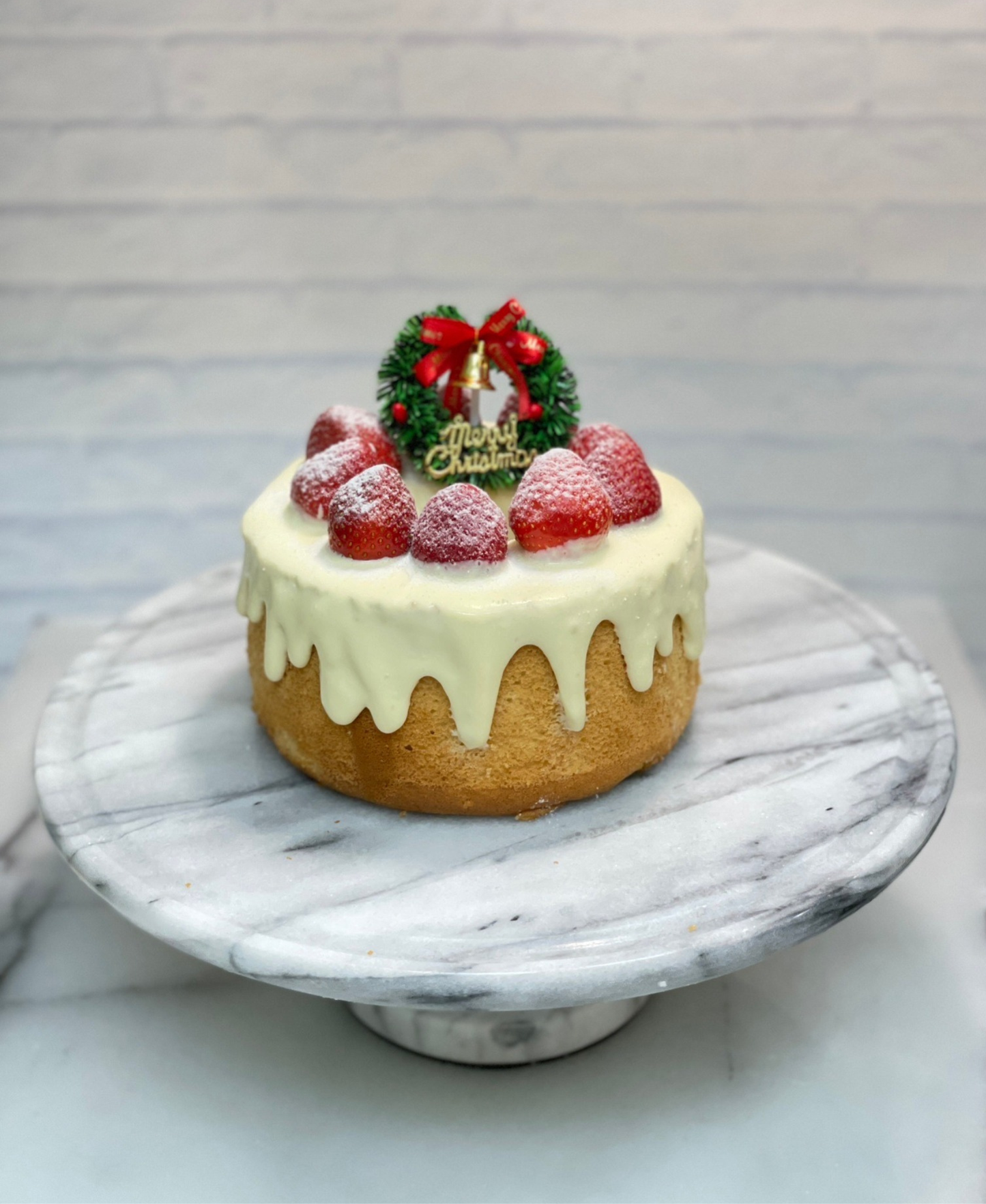 Round Marble Turntable - Tall Lazy Susan