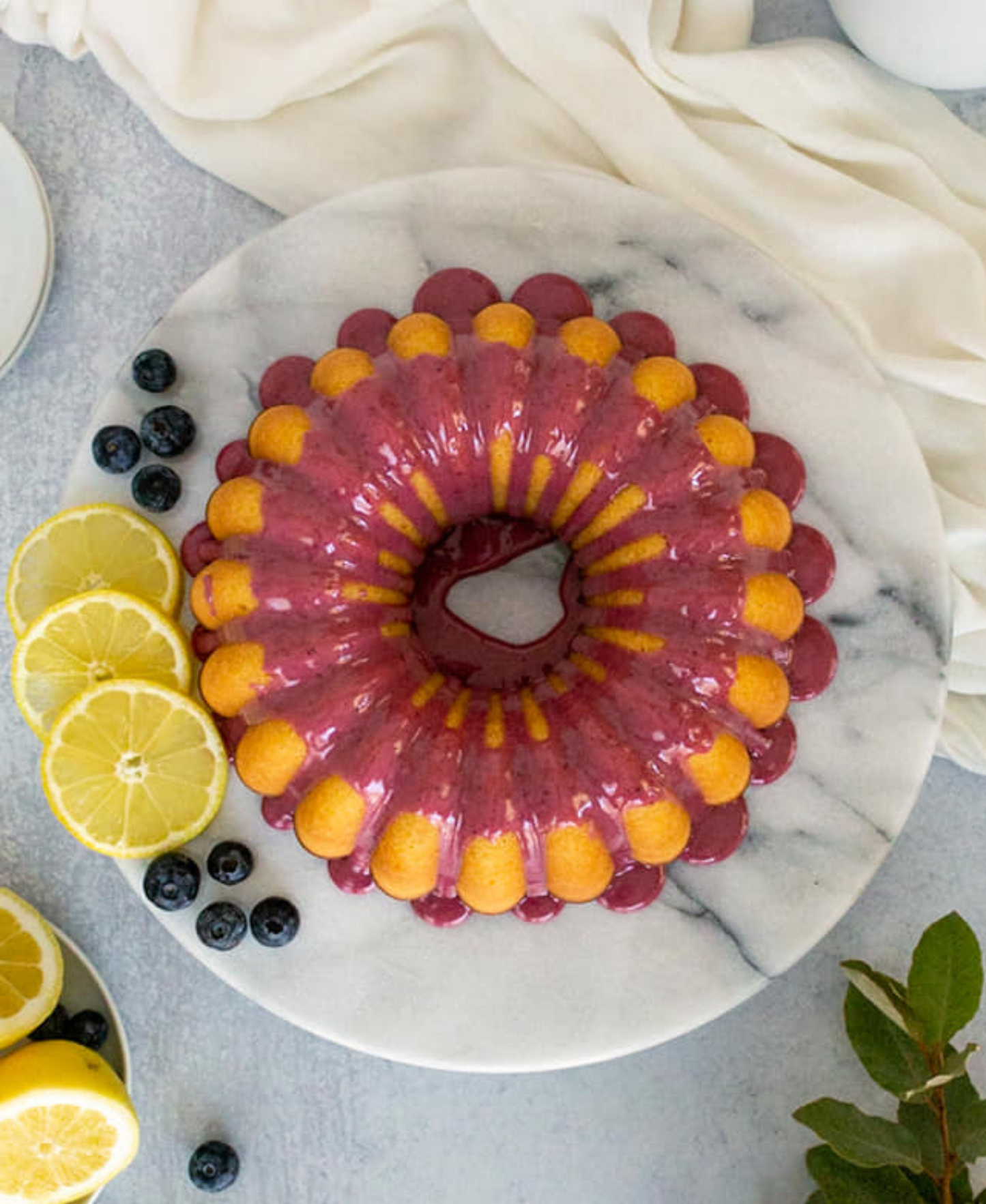 Round Marble Turntable - Tall Lazy Susan
