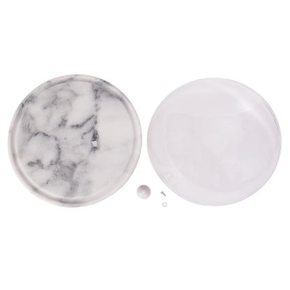 Marble Serving Plate with Acrylic Dome – Dessert Stand