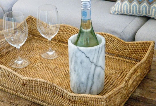 Marble Cylinder Wine Cooler