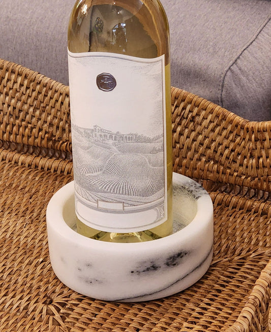 Marble Wine Bottle Coaster – Table Protector