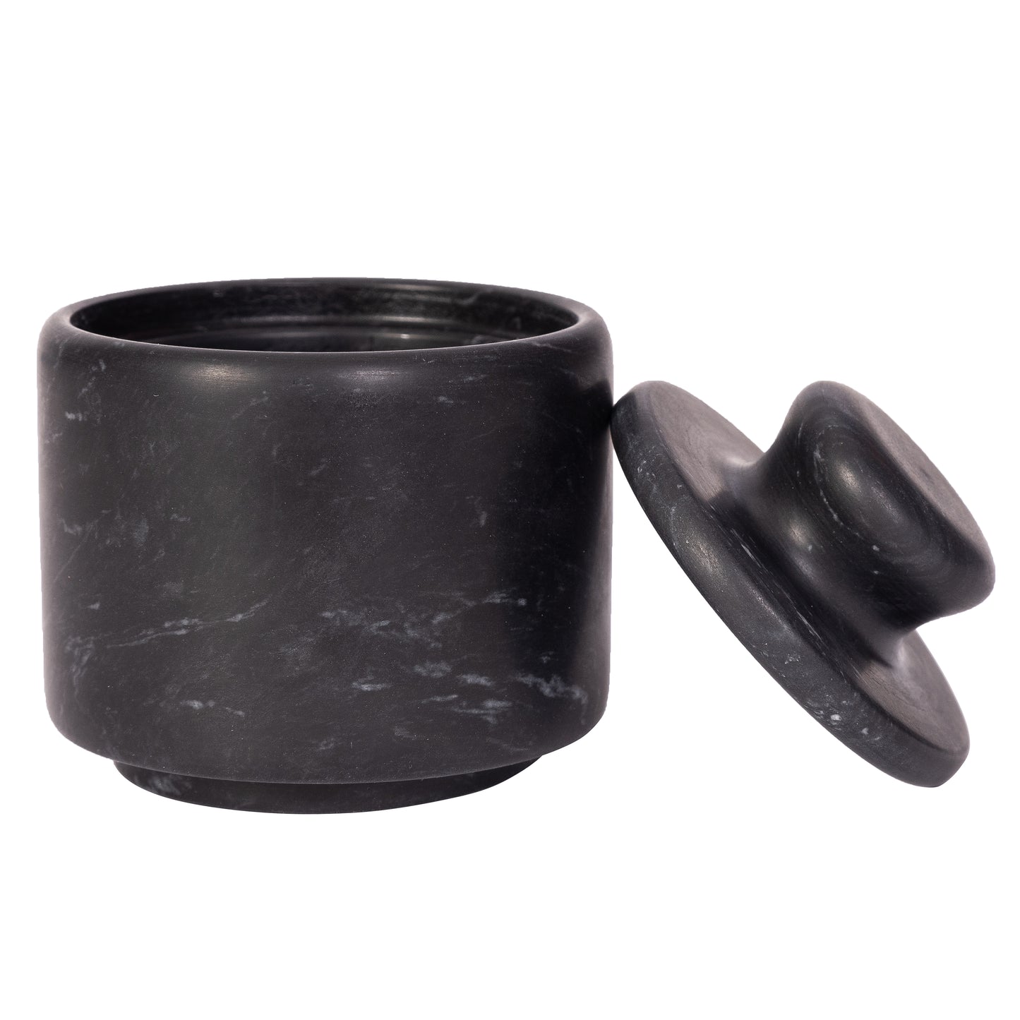 Marble Salt Cellar with Lid – Kitchen Storage