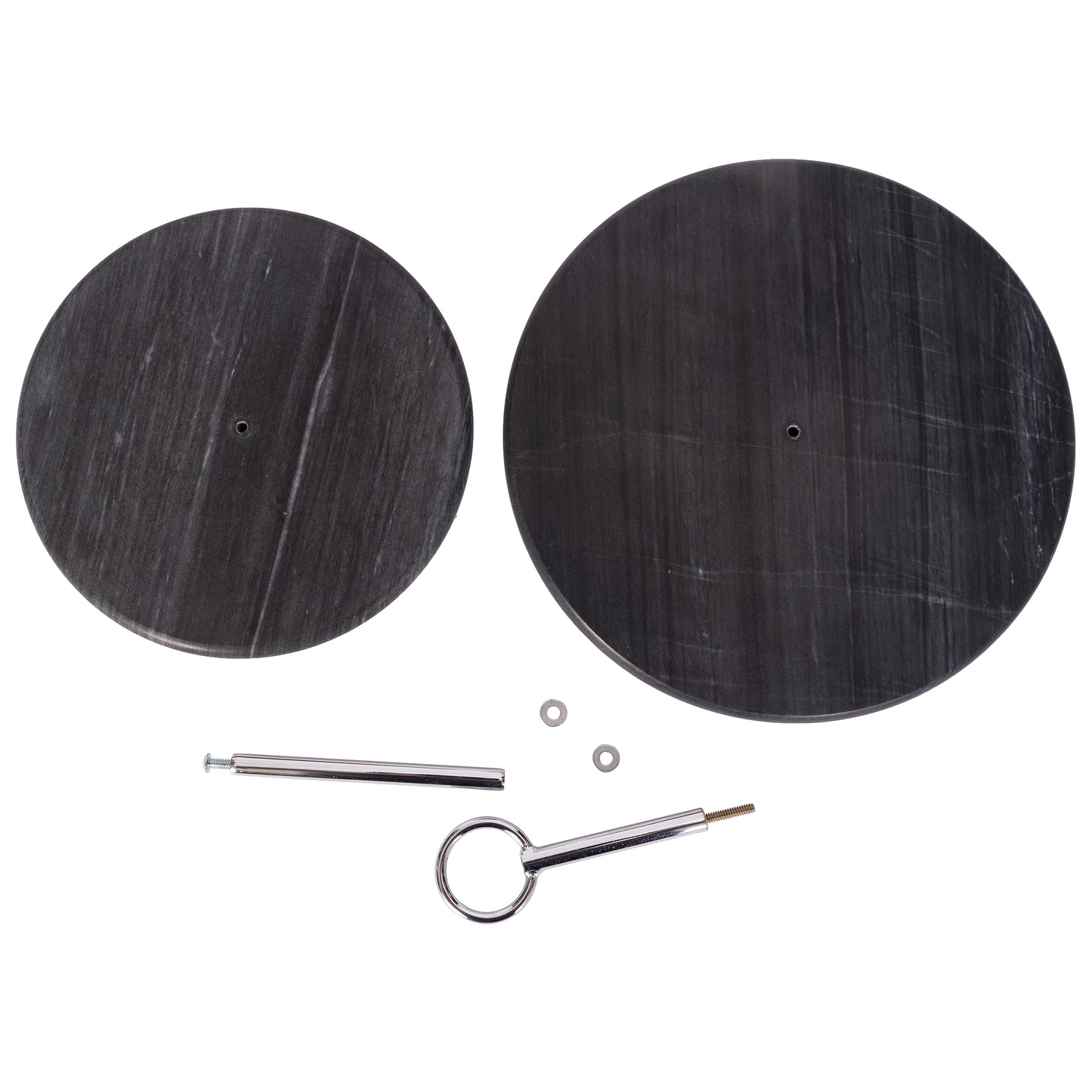 Two-Tier Round Dessert Stand – Marble Serving Plates