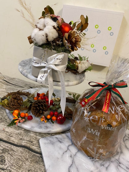 Two-Tier Round Dessert Stand – Marble Serving Plates