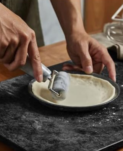 Marble Double Pastry Roller – Dual Handle