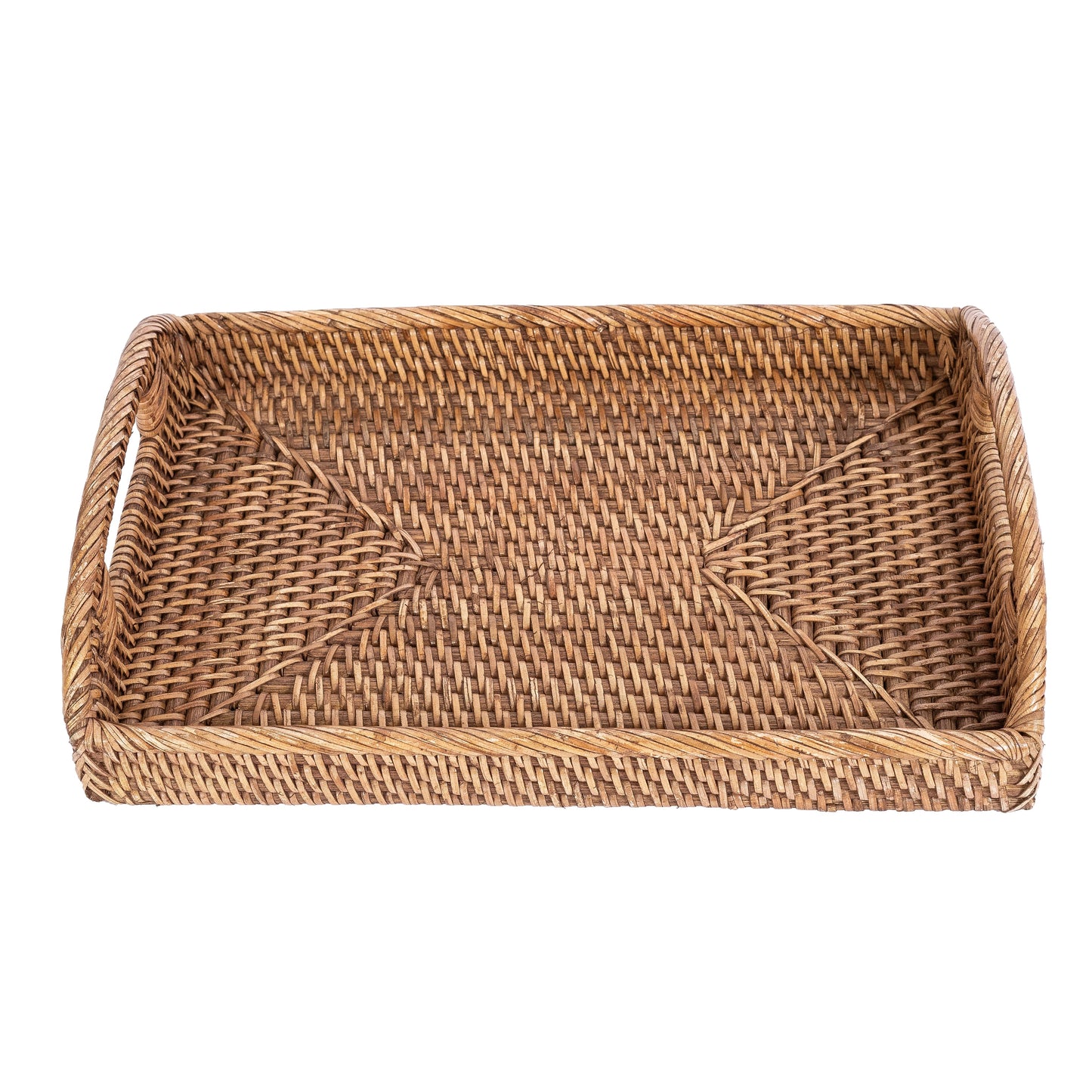 Rattan Vanity Tray with High Handles