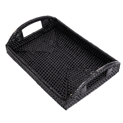 Rattan Vanity Tray with High Handles