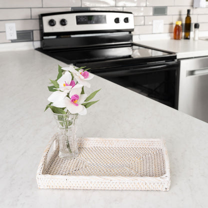 Rattan Vanity Tray with High Handles