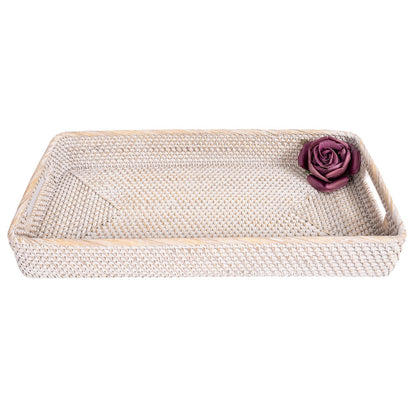 Rattan Rectangular Tray with Rounded Corners