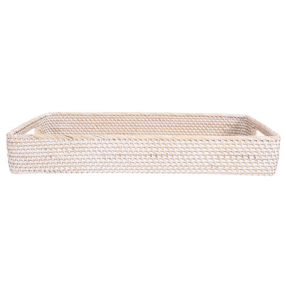 Rattan Rectangular Tray with Rounded Corners