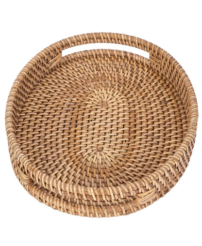 Rattan Oval Vanity Tray