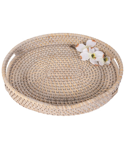 Rattan Oval Vanity Tray