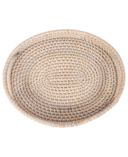 Rattan Oval Vanity Tray