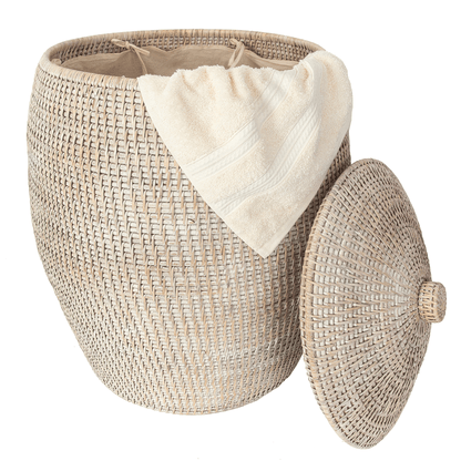 Rattan Beehive Laundry Hamper
