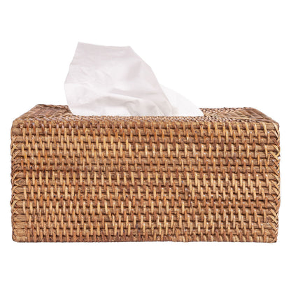 Rattan Rectangular Tissue Box Cover