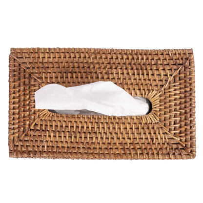Rattan Rectangular Tissue Box Cover