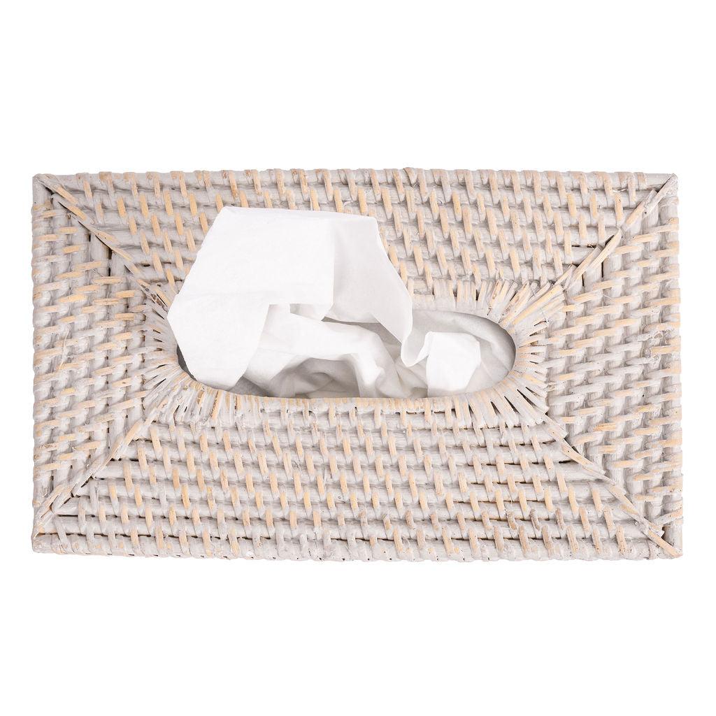 Rattan Rectangular Tissue Box Cover