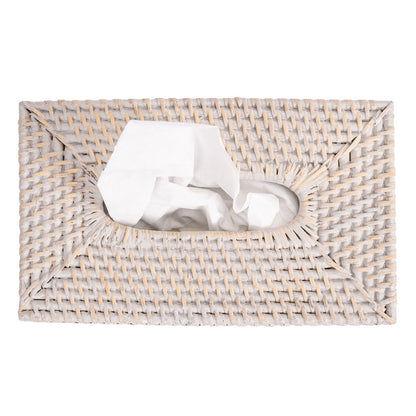 Rattan Rectangular Tissue Box Cover
