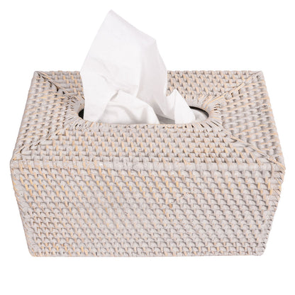 Rattan Rectangular Tissue Box Cover