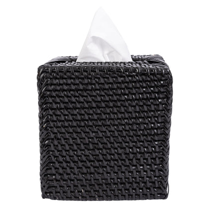 Rattan Column Tissue Box Cover