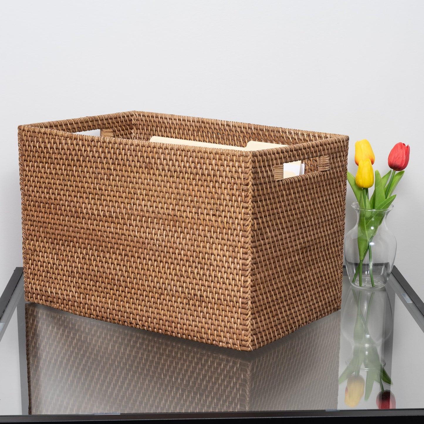 Rattan Storage Box – Legal File Size