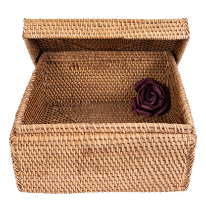 Rattan Storage Box with Lid – Flat Legal File