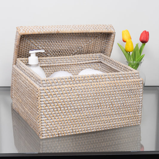 Rattan Storage Box with Lid – Flat Legal File