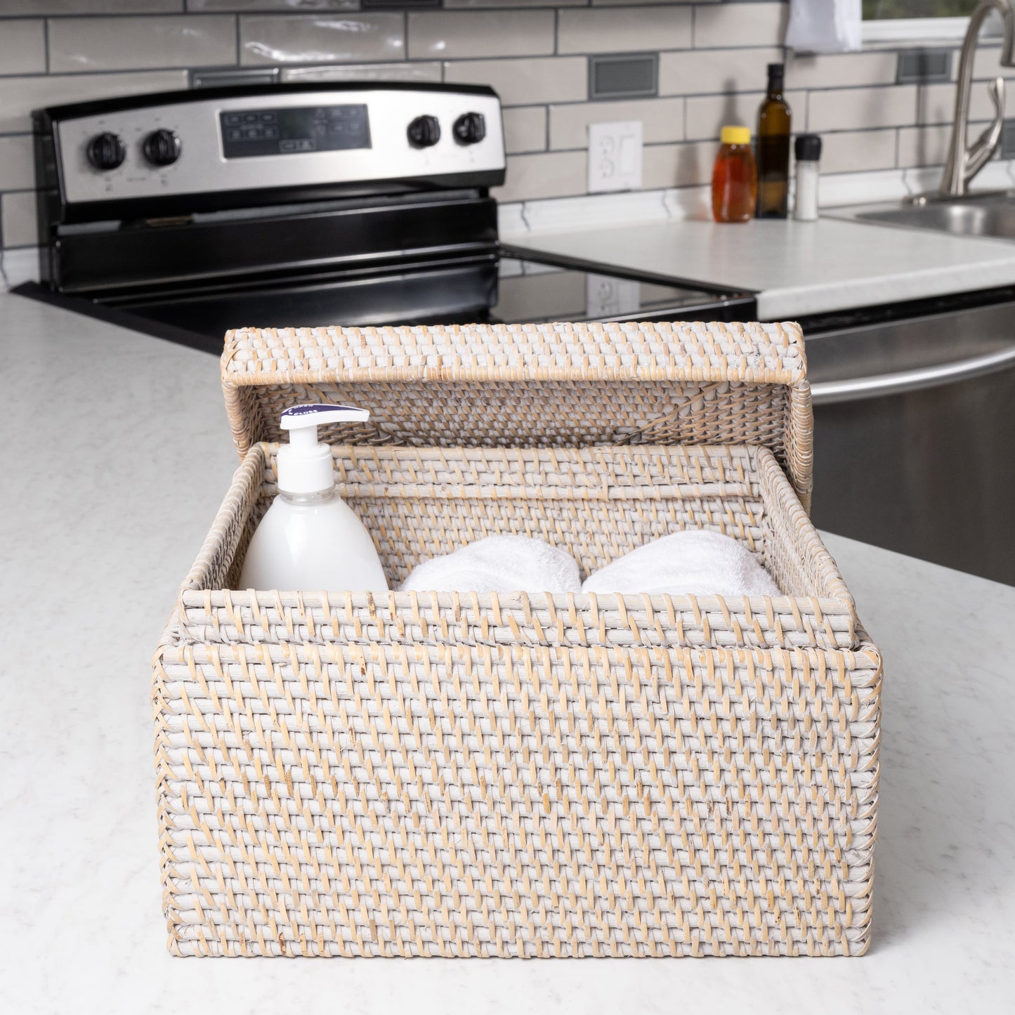 Rattan Storage Box with Lid – Flat Legal File