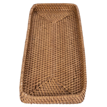Rattan Rectangular Vanity Tray