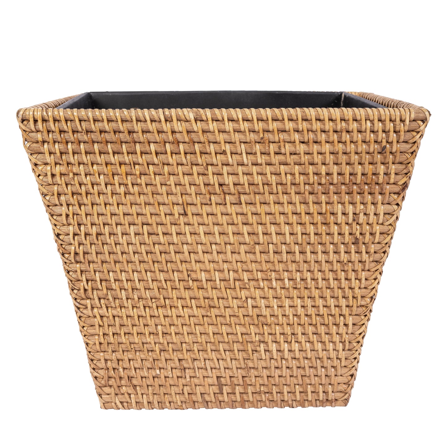 Rectangular Tapered Waste Basket with Metal Liner