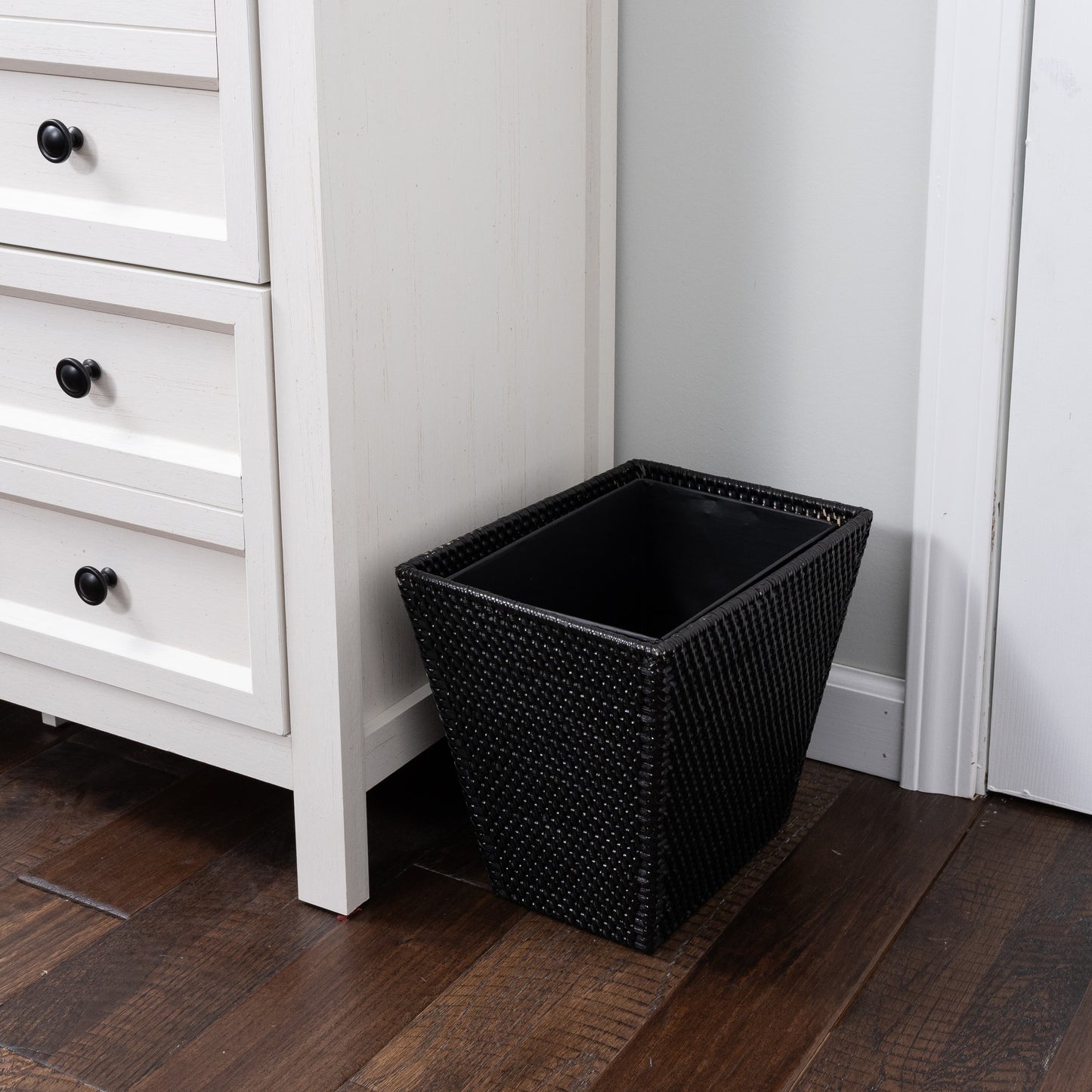 Rectangular Tapered Waste Basket with Metal Liner