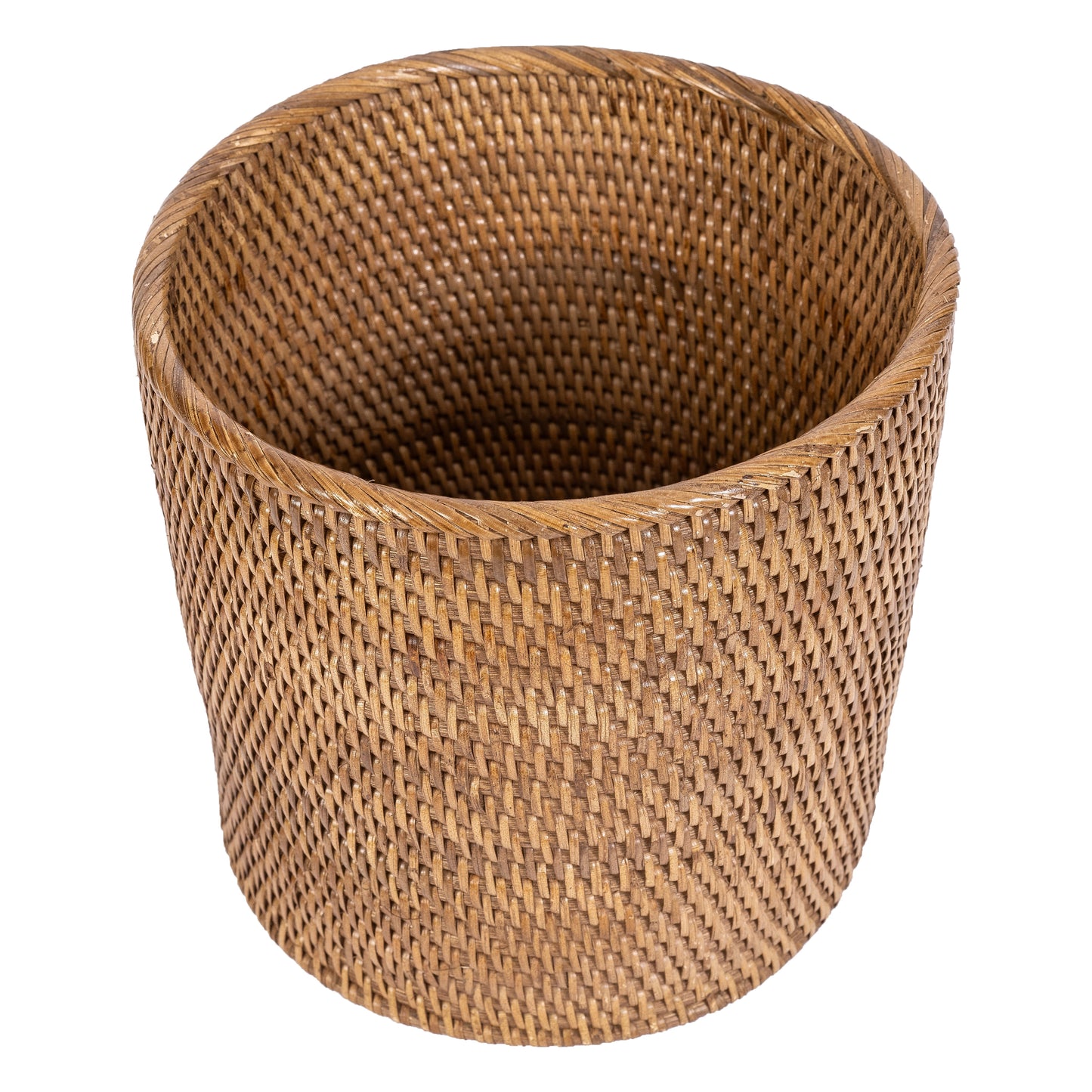 Rattan Small Round Waste Basket