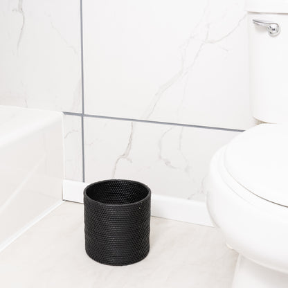 Rattan Small Round Waste Basket