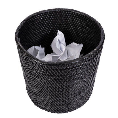 Rattan Small Round Waste Basket