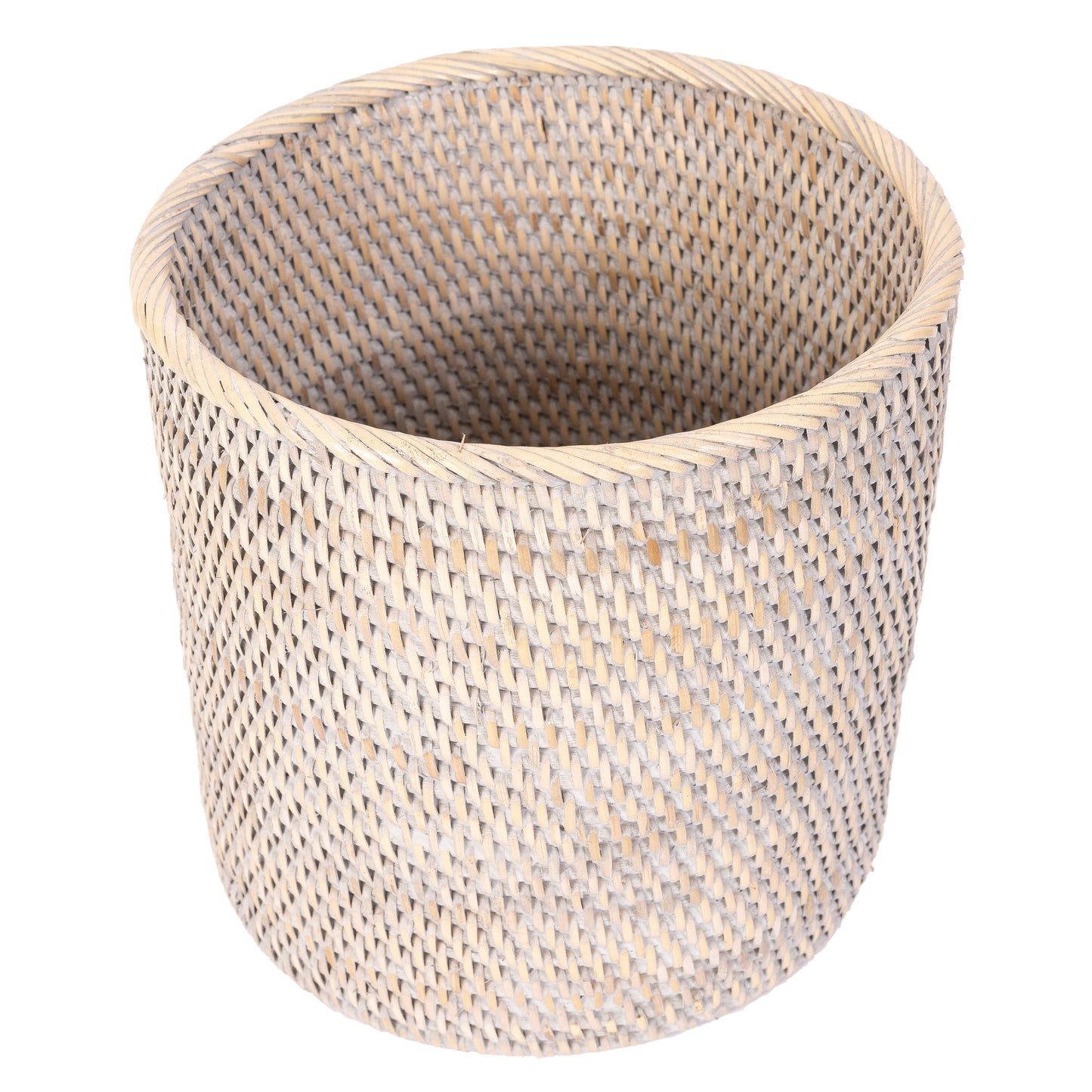 Rattan Small Round Waste Basket