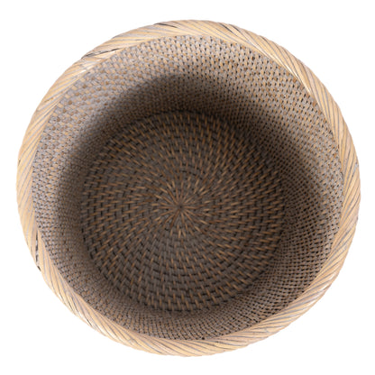 Rattan Small Round Waste Basket