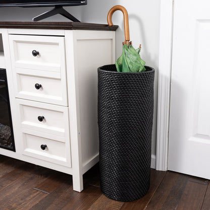 Round Rattan Umbrella Basket