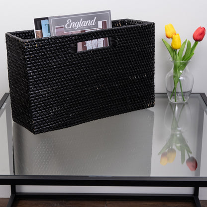 Rattan Rectangular Magazine Holder